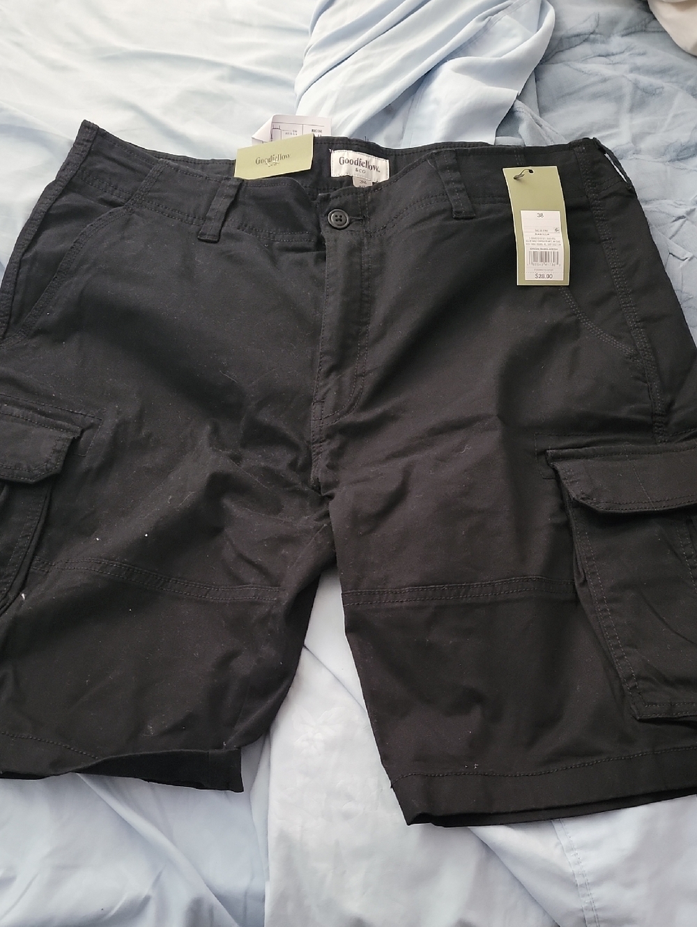 Goodfellow & Co Black Cargo Shorts with Utility Pockets